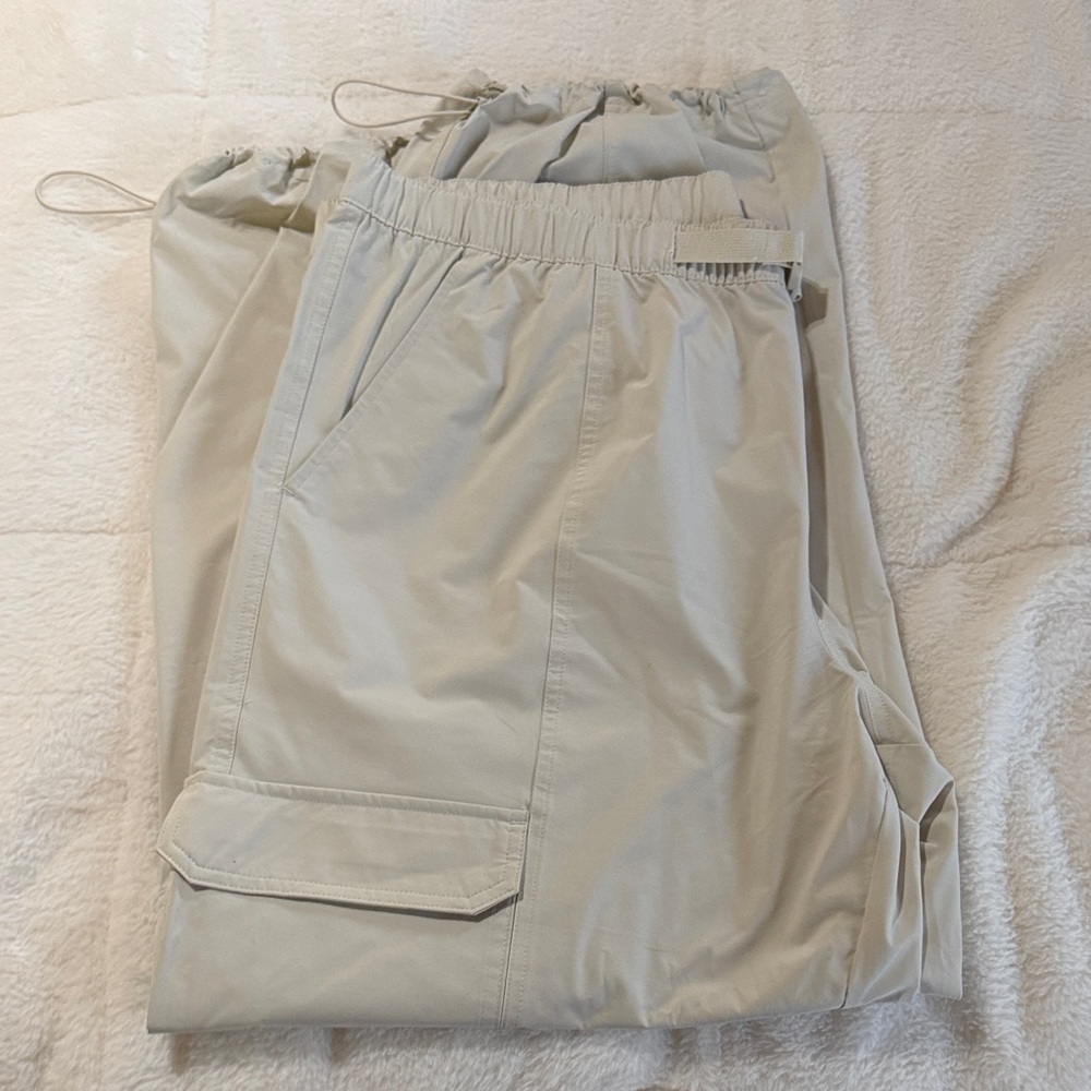 Avia Light Beige Cargo Jogger Pants